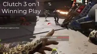 Clutch 3 on 1 Apex Legends Winning Play