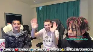 ADIN ROSS GETS A LAP DANCE BY MALE STRIPPERS WITH IANN DIOR & 24KGOLDN IN THE BACK