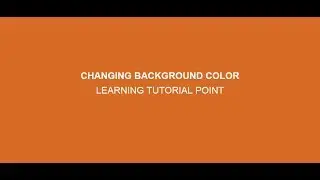 Changing background color Pure html and css
