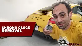 How to Remove Porsche Chrono Sport Clock on a 997