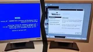 Sometimes things just don't go to plan... I've never seen this before #BSOD #retro #windows98
