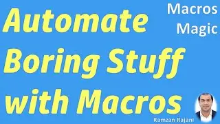 How to Record Macro in Excel  |  Recording a Macro