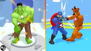 Hulk Membuat Robot Kapten Amerika Untuk Mengalahkan Monster Freddy | Iron Suit | Musim Gaming