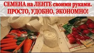 SEEDS ON TAPE with your own hands! Convenient and economical! USEFUL TIPS