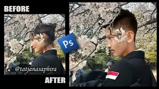 TUTORIAL EDITING FOTO DI PHOTOSHOP | BUNGA SAKURA