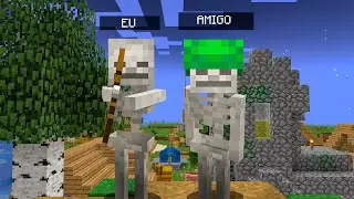 Jogando como um ESQUELETO no minecraft