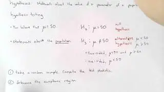 Probability & Statistics #26: Hypothesis Testing
