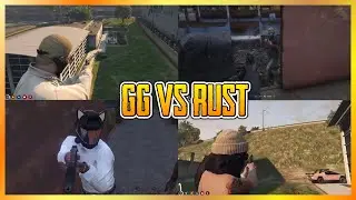 GG vs RUST At The Airport / Scrapyard (4v3) (Multi POVs) | NoPixel GTA RP