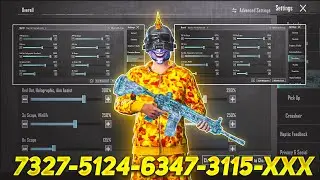 New Update 3.3⚡Best Sensitivity Code + Control Settings Pubg Mobile/Bgmi Sensitivity 2024