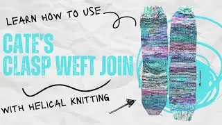 Scrappy Helical Clasp Weft Join Socks