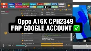 Oppo A16K CPH2349 FRP GOOGLE ACCOUNT bypass with UNLOCKTOOL