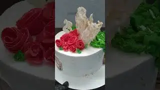 торт ГРИФФИНДОР БУКЛЯ, двойной с розами, БЕЗЗУБИК, #shorts#торт с  днем рождения