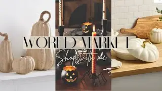 || World Market Shop With Me & Mini Haul || Designer Dupes || 2024 Fall & Halloween Decor ||