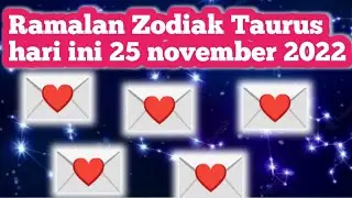 Ramalan zodiak taurus hari ini 25 november 2022
