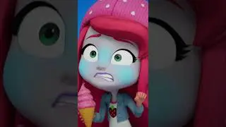 Brain Freeze! 🥶 #strawberryshortcake #shorts
