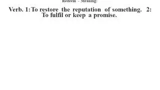 Redeem definition | Redeem meaning