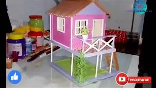 Como fazer casinha de palito de picolé