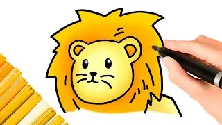 How to draw a lion? كيفية رسم اسد؟ Cómo dibujar un león?