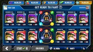 INDORAPTOR vs INDOMINUS REX - PVP BATTLE SUPER MODs 999+ | JURASSIC WORLD THE GAME