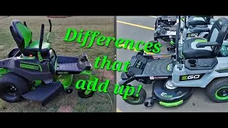 EGO Z6 & Greenworks PRO 60V Crossoverz Electric zero turn comparison!