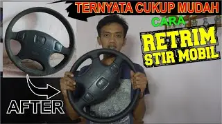 Retrim steer❗❗how to make a damaged car steering wheel new again #dscreative