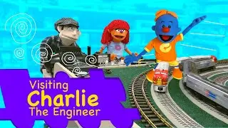 Visiting Charlie the engineer at Zitnik Train Store