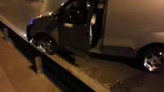 Yanlarken Kaza Yapan Ticari !