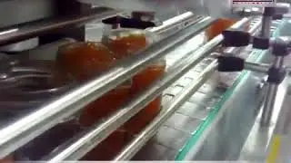 Фасовка густых продуктов с кусочками поршневым наполнителем