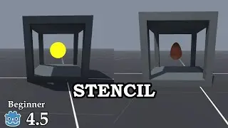 How to use stencil buffer - Learn Godot 4 3D - no talking