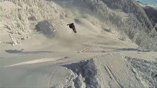 Snowboarding. A day in paradise