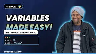 #4 Python Variables and Data Types Explained | int, float, str, bool with Examples