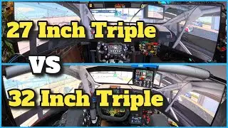 32 Inch vs 27 Inch Triple Screen Monitors for Sim Racing- Which Is Better ?