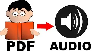 Convert PDF to AUDIOBOOKS - FOR FREE - No Code