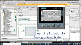 TIA Portal: Analog Output Unscale using  Linear Line Equation