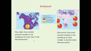 Verdeling beroepsbevolking over de primaire, secundaire en tertiaire sector
