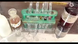 Phenolic group test | Phenol test with 2.5% ferric chloride (FeCl3)