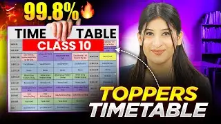 Best Timetable for Class 10 for 2026 Boards🔥I Scored 99% Using This 🤯