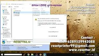 Reset Epson L3150 with keygen