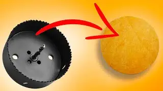 How to Make a #leather Circle Cutter from an old Hole Saw