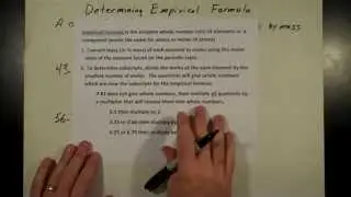 Determining Empirical Formula: Using a Multiplier