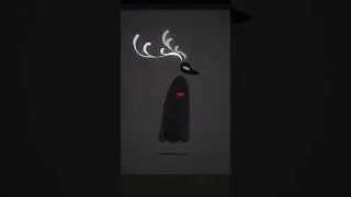 Оленик бежит, сердце бьётся 🖤  #анимация