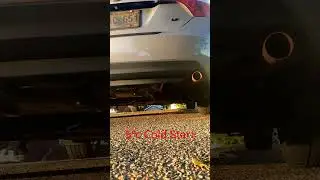 11th Gen 2015 Corolla Cold Start with Custom Axle Back Muffler Delete