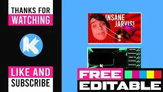 Free Outro Template (editable + tutorial+download)