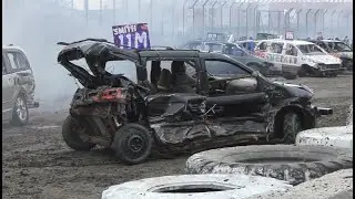 DAVENPORT IOWA DEMOLITION DERBY 2023 COMPACT/SUV/VAN