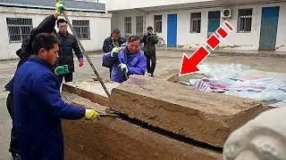 Workers discovered a box underground. When they opened it, they screamed in horror!