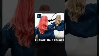 Change Hair color in photoshop #shorts    #editing #designer