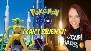 THIS IS A DREAM COME TRUE! Playing Pokémon GO at Kennedy Space Center + Space X Crew Dragon Launch!