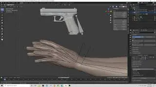 Unity FPS Tutorial 2020 Part 7 - Rigging our pistol in blender.