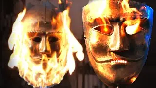 I forge a сuman mask on fire