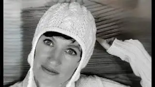 Вяжем шапочку 🧶 Knitted Hat with Ears. White Hat on Needles | Step-by-Step Tutorial 